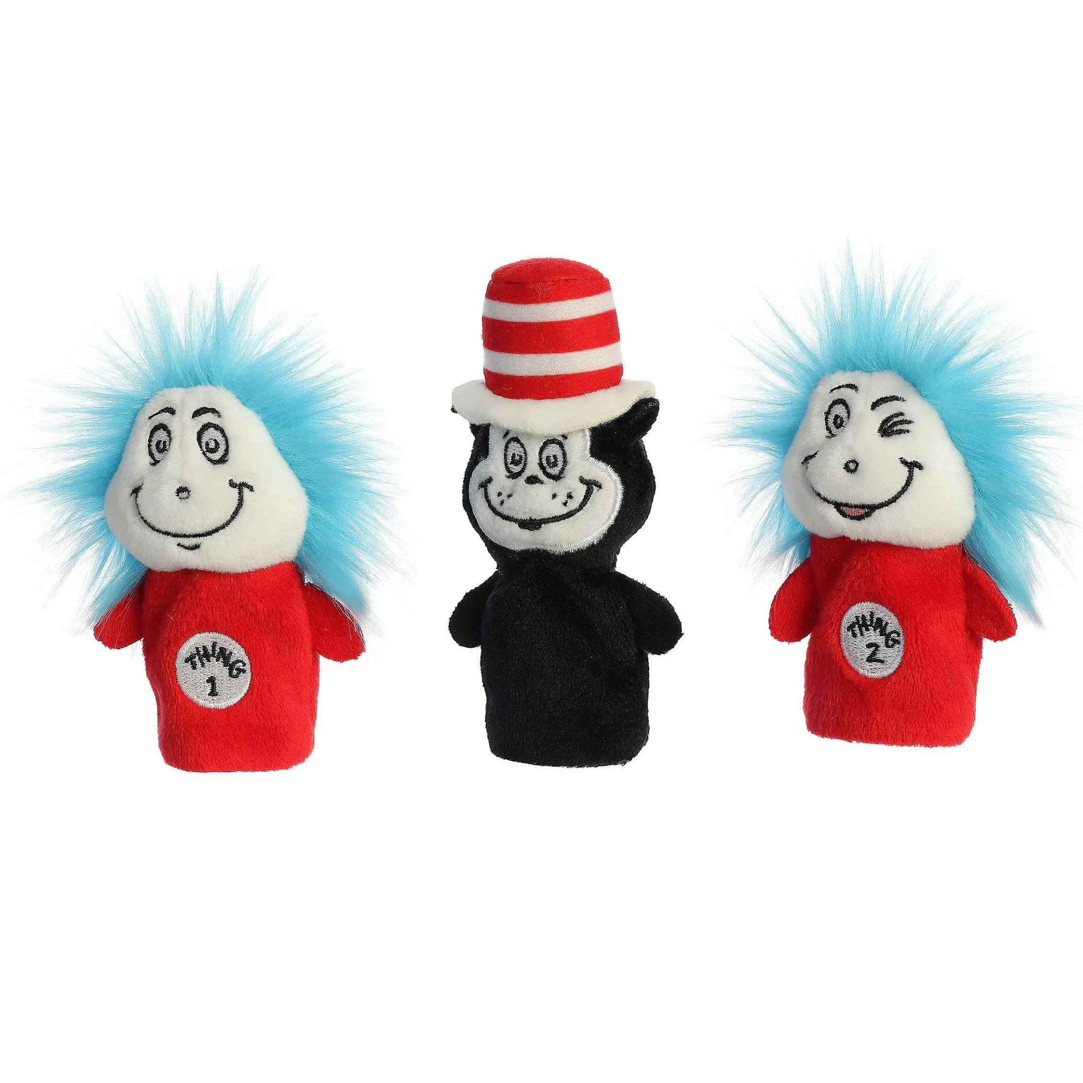 Aurora® - Dr. Seuss - 3" Dr. Seuss Finger Puppet Set