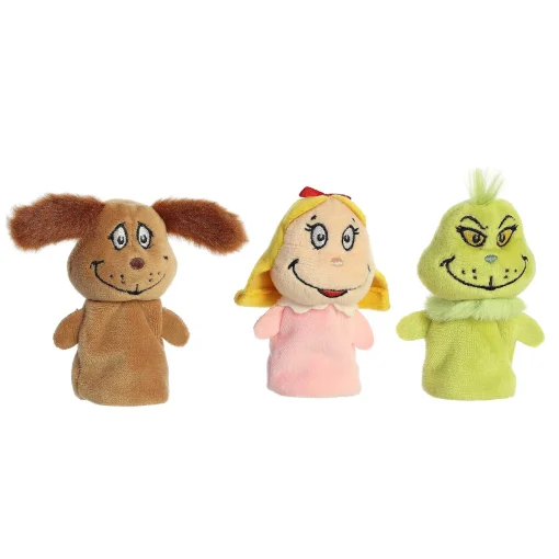 Aurora® - Dr. Seuss - 3" Grinch Finger Puppet Set