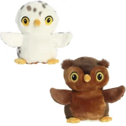 Aurora® - Eco Nation - Reversible Eco Pairs - 6.5" Snowy Owl And Barn Owl