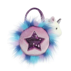 Aurora® - Fancy Pals - 5.5" Sparkle Heart Purple Unicorn