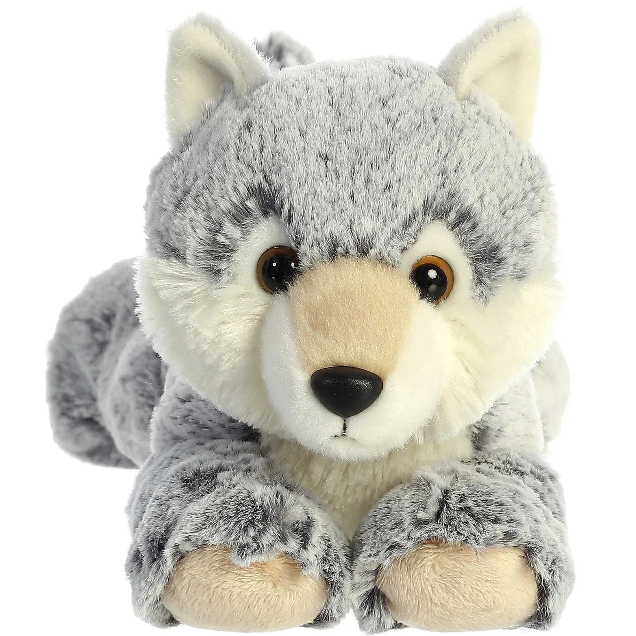 Aurora® - Flopsie - 12" Winter Wolf
