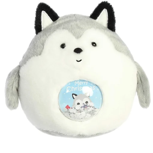 Aurora® - Holiday - Snowglobe Bellies - 5" Merry Husky