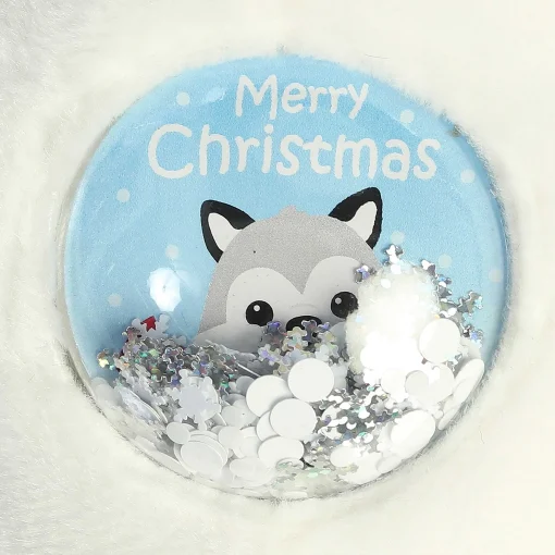 Aurora® - Holiday - Snowglobe Bellies - 5" Merry Husky