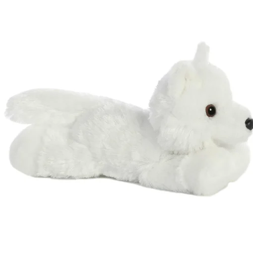 Aurora® - Mini Flopsie - 8" White Wolf