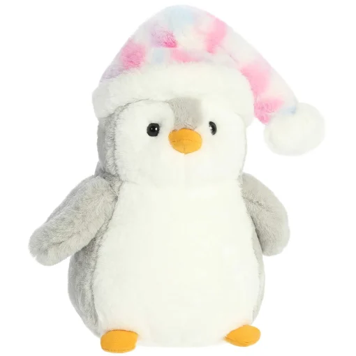 Aurora® - Pompom Penguin - 10.5" Pink Mosaic