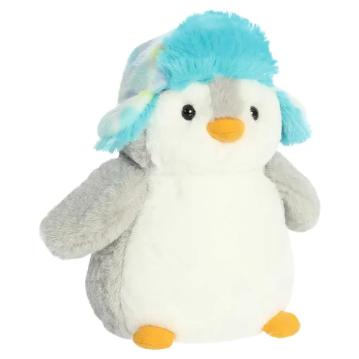 Aurora® - Pompom Penguin - 10" Blue Mosaic