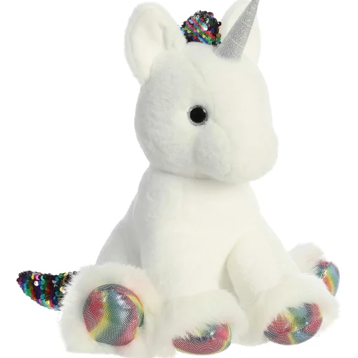 Aurora® - Shimmers - 13" Clouds Unicorn - White