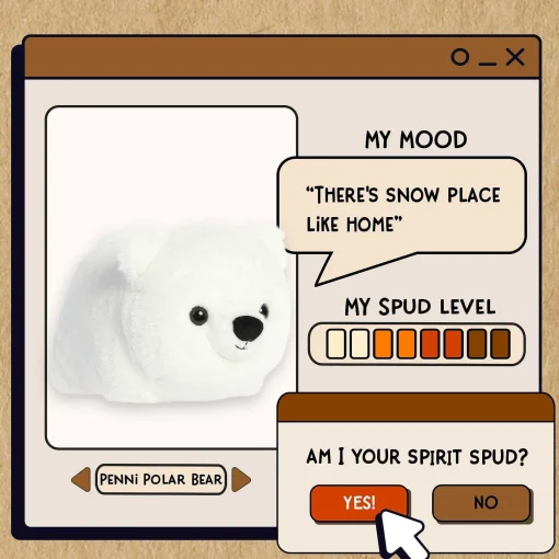 Aurora® - Spudsters - 11" Penni Polar Bear