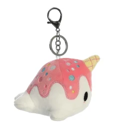 Aurora® - Tasty Peach® - 4" Vanilla-Berry Nomwhal Keychain