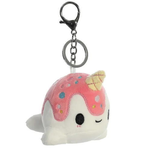 Aurora® - Tasty Peach® - 4" Vanilla-Berry Nomwhal Keychain