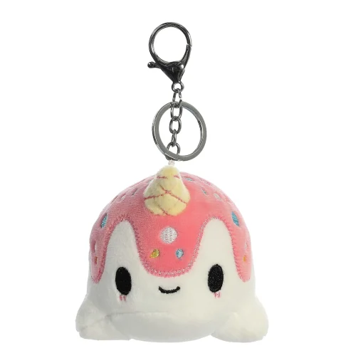 Aurora® - Tasty Peach® - 4" Vanilla-Berry Nomwhal Keychain