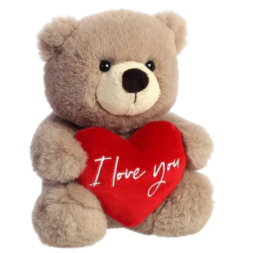 Aurora® - Valentine - 6.5" Jolie Bear - Taupe