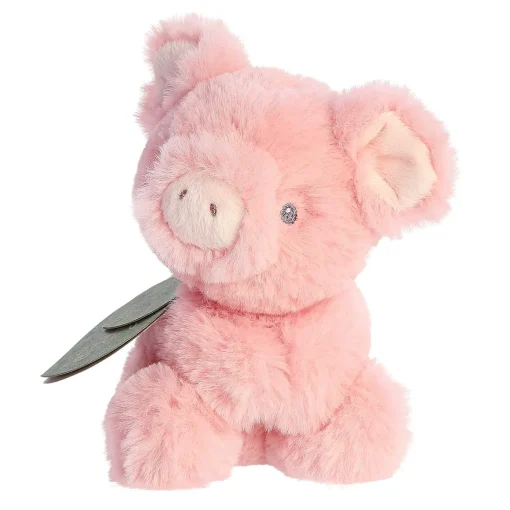Ebba - Eco Ebba - 6" Piglet Rattle