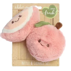 Ebba - Precious Produce - Peach Rattle & Crinkle Set
